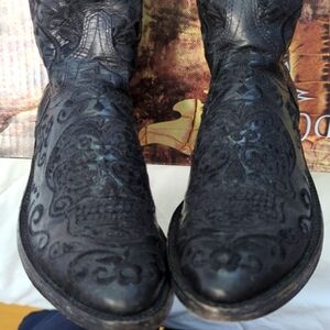 Old Gringo KlakRazz Sugar Skull Western Cowgirl Cowboy Boots